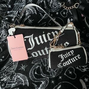 Juicy Couture Black and White shoulder bag Set